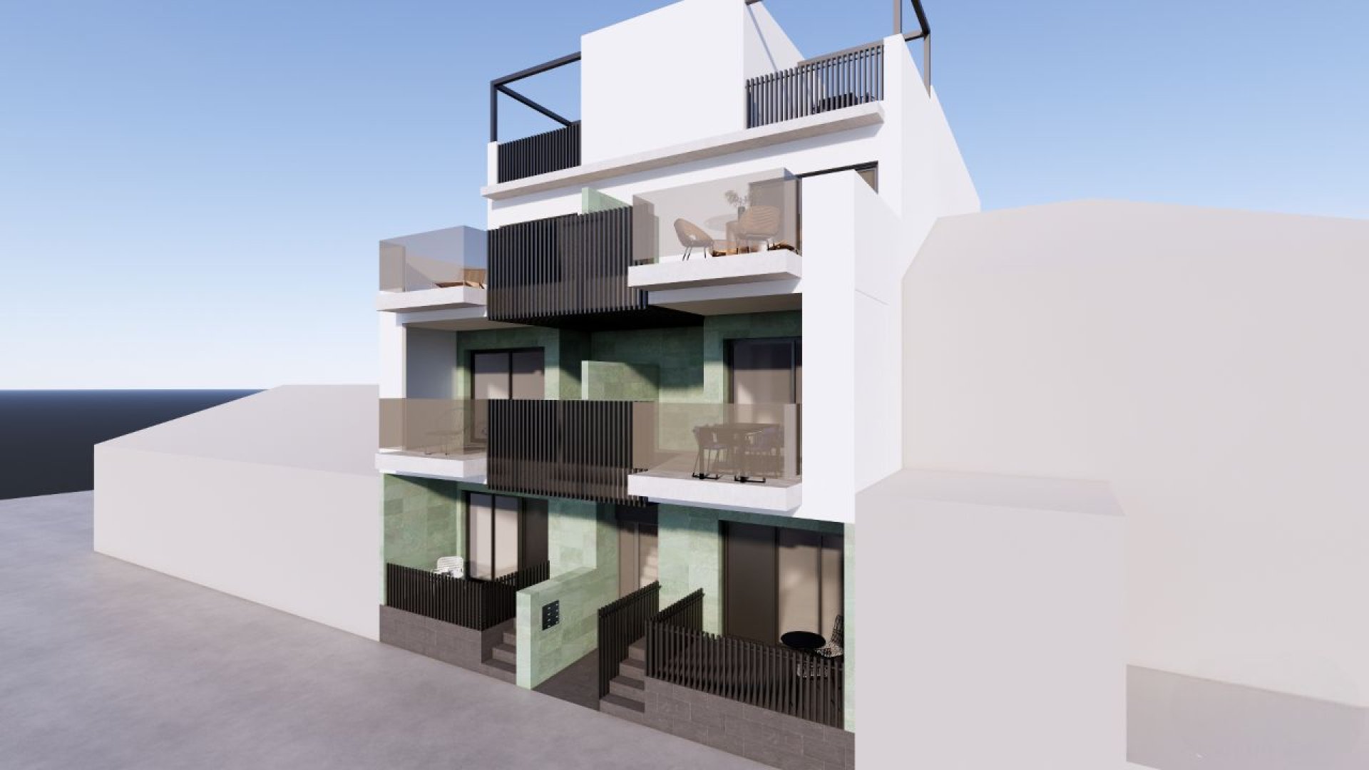 Obra nueva - Apartamentos -
Torre de la Horadada