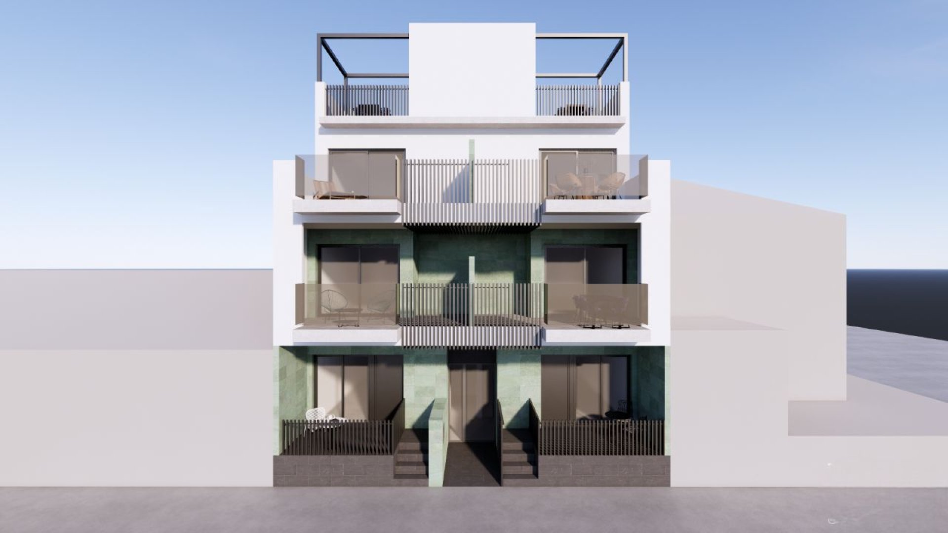 Obra nueva - Apartamentos -
Torre de la Horadada