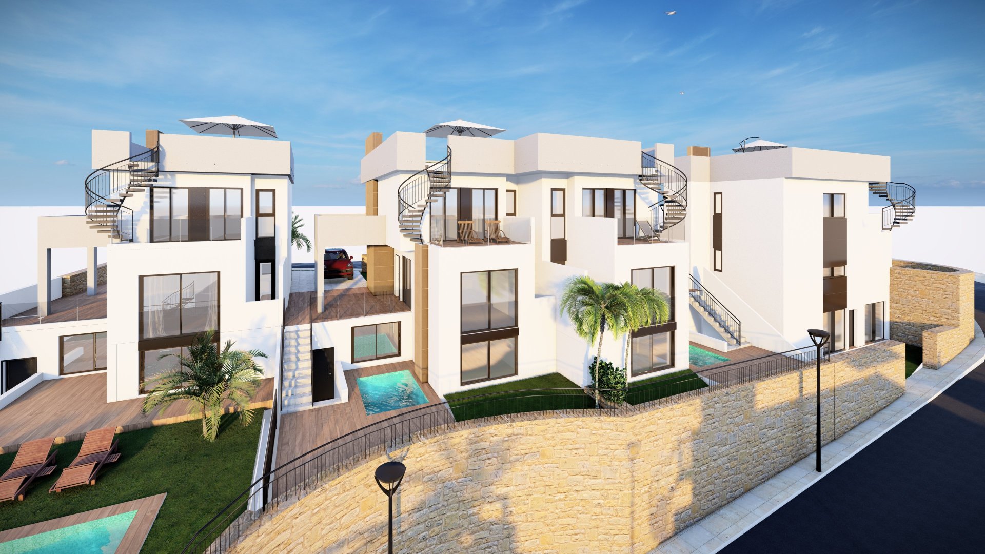 Obra nueva - Chalets -
Algorfa