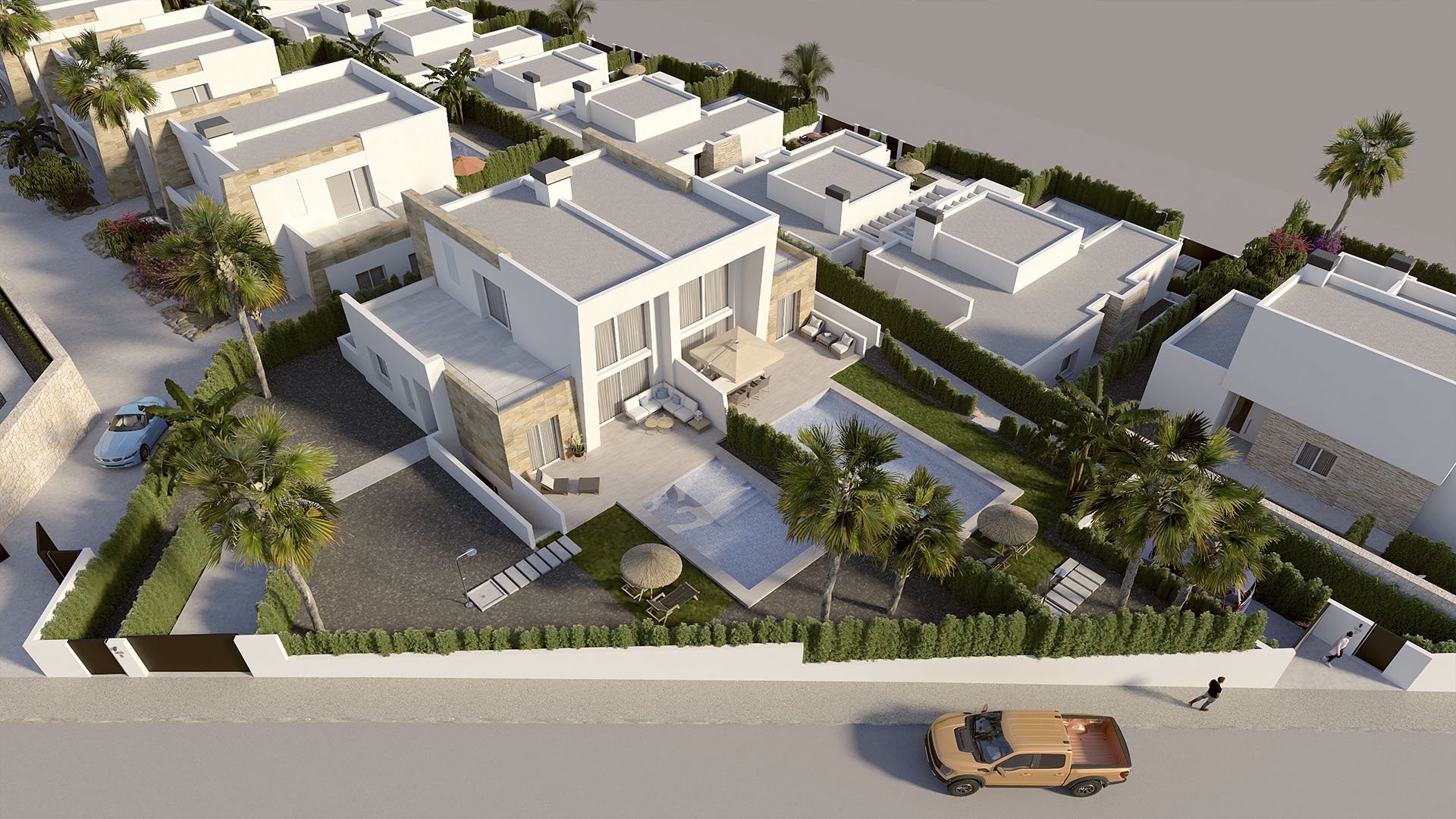 Obra nueva - Chalets -
Algorfa
