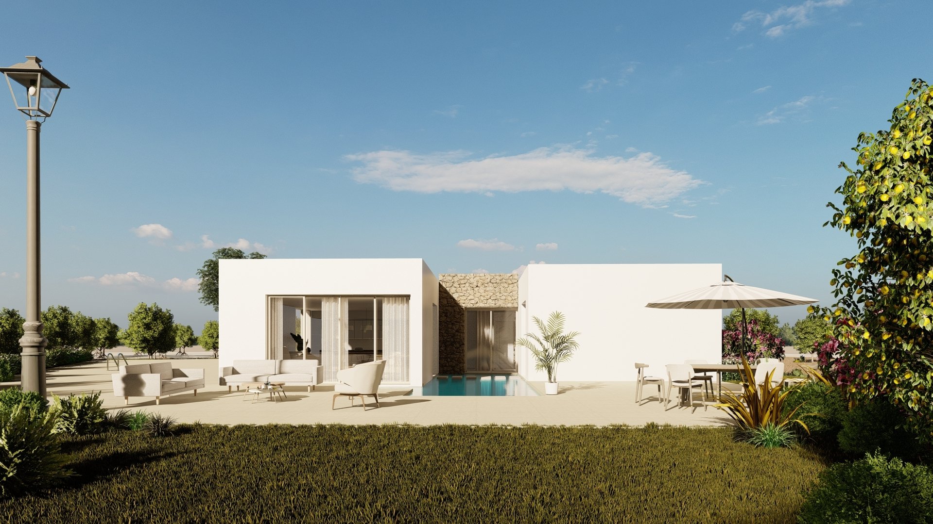 Obra nueva - Chalets -
Algorfa