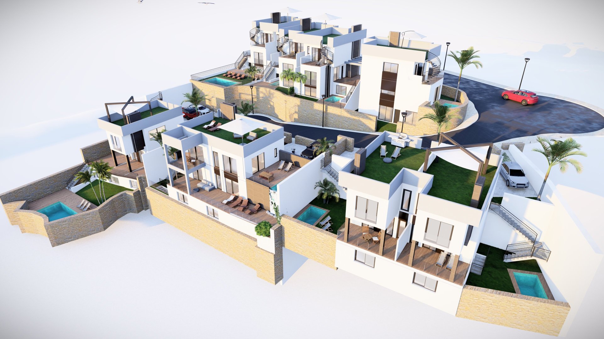 Obra nueva - Chalets -
Algorfa