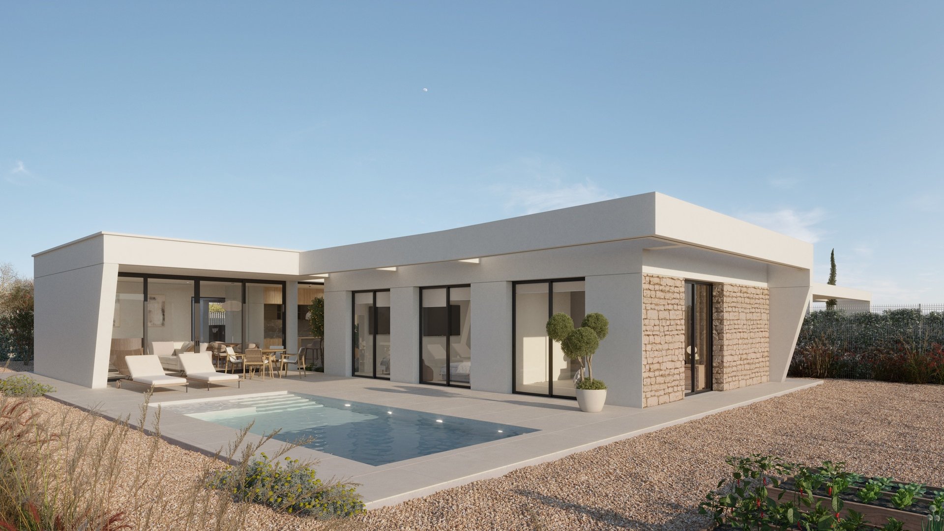 Obra nueva - Chalets -
Hacienda del Alamo Golf