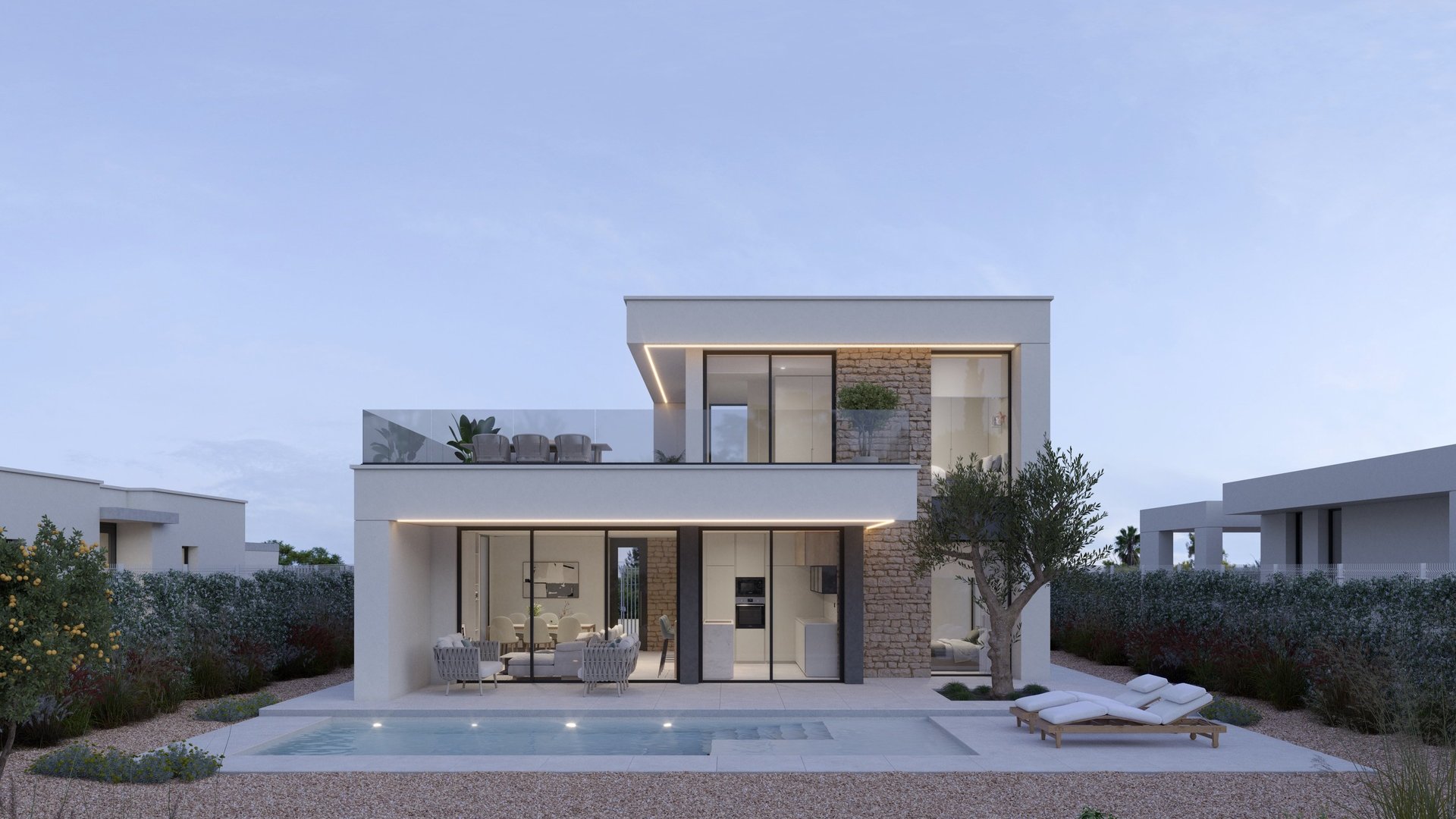 Obra nueva - Chalets -
Hacienda del Alamo Golf