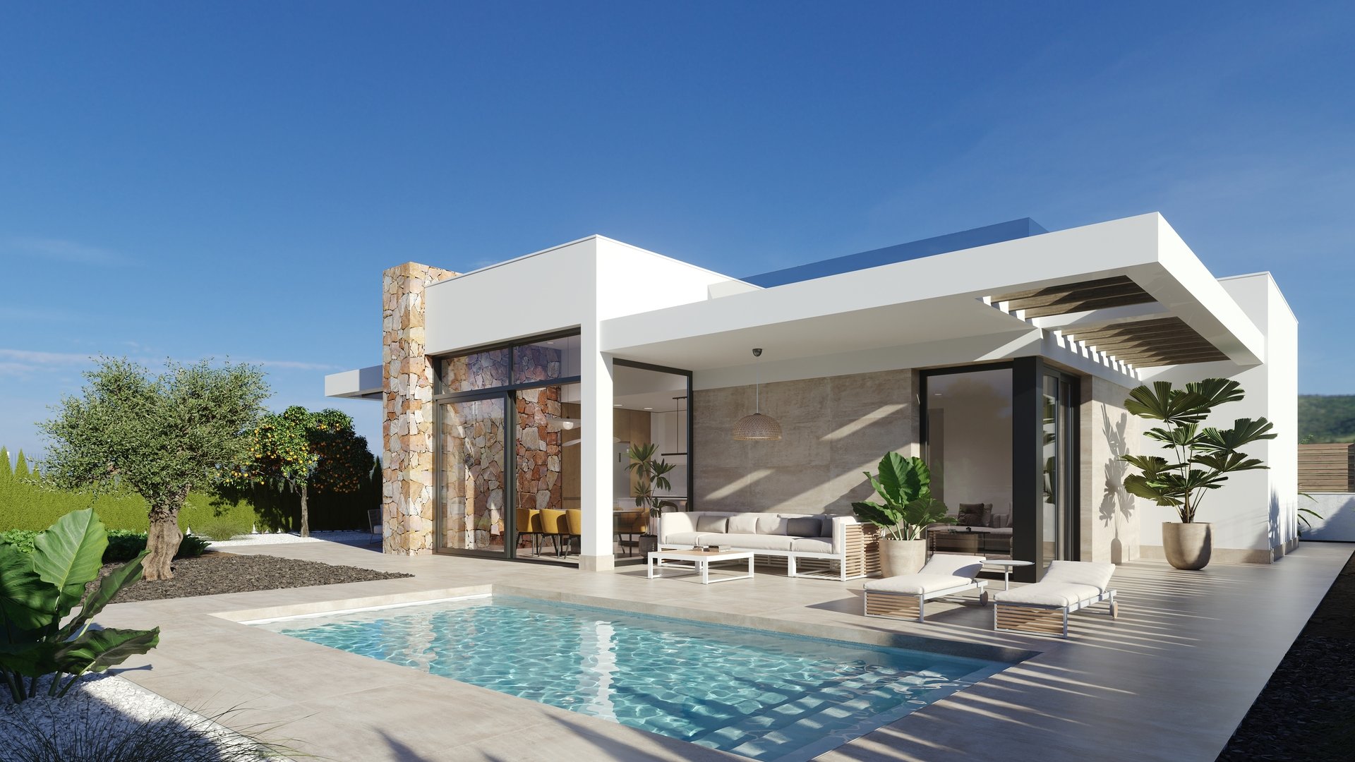 Obra nueva - Chalets -
Hacienda del Alamo Golf