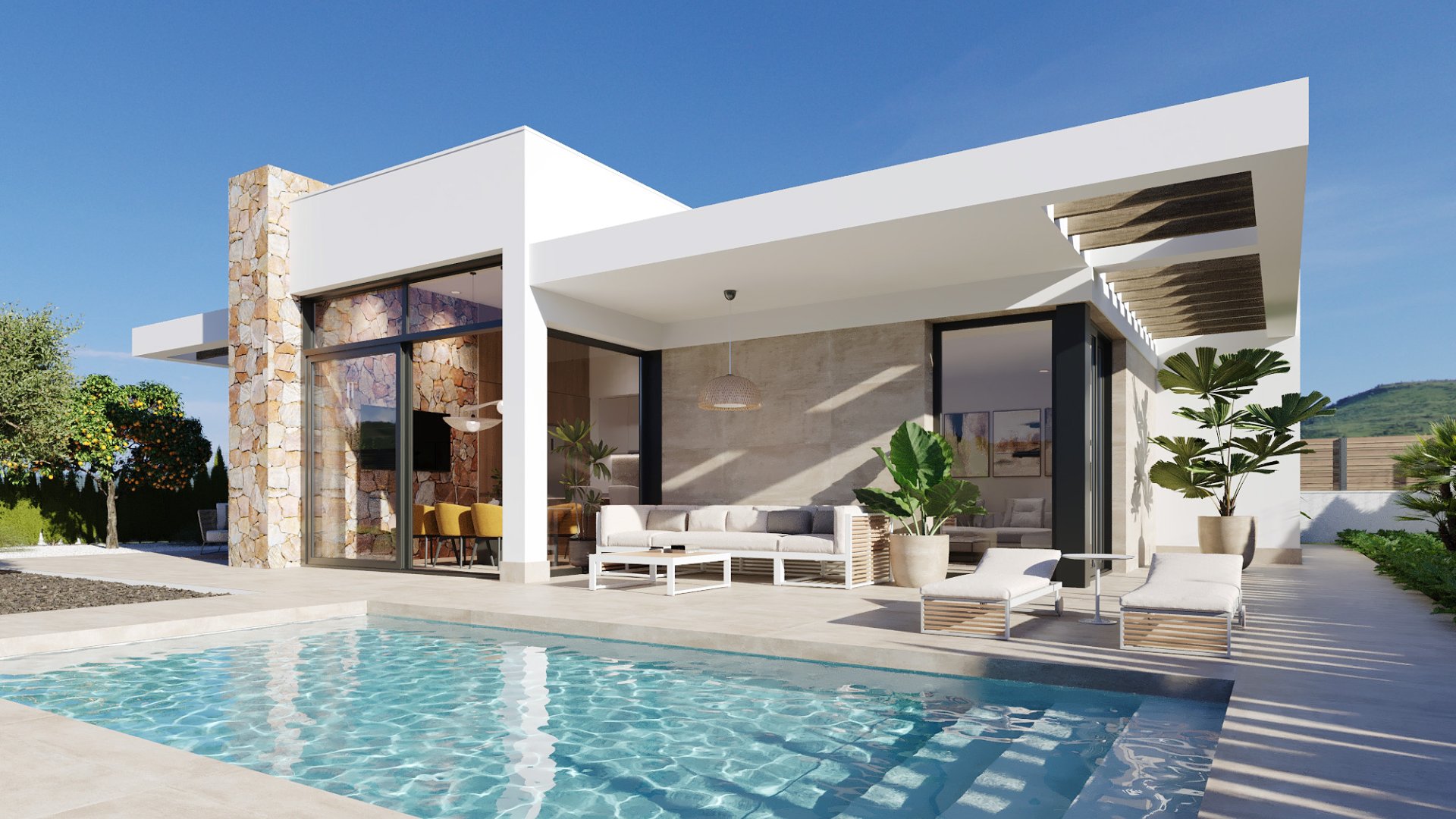 Obra nueva - Chalets -
Hacienda del Alamo Golf