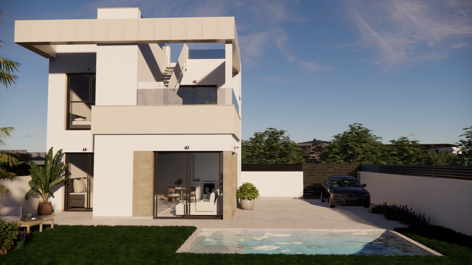 Obra nueva - Chalets -
Orihuela Costa