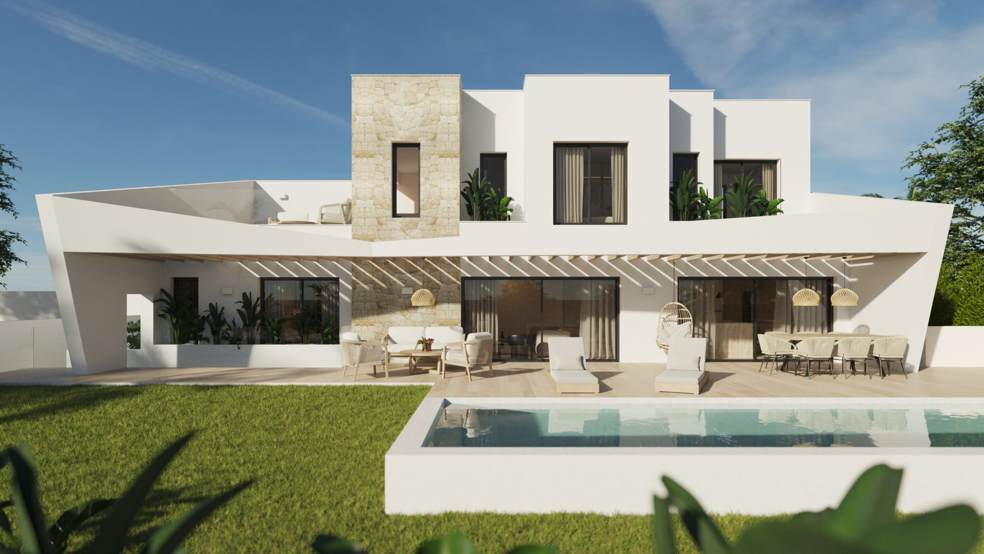 Obra nueva - Chalets -
Polop