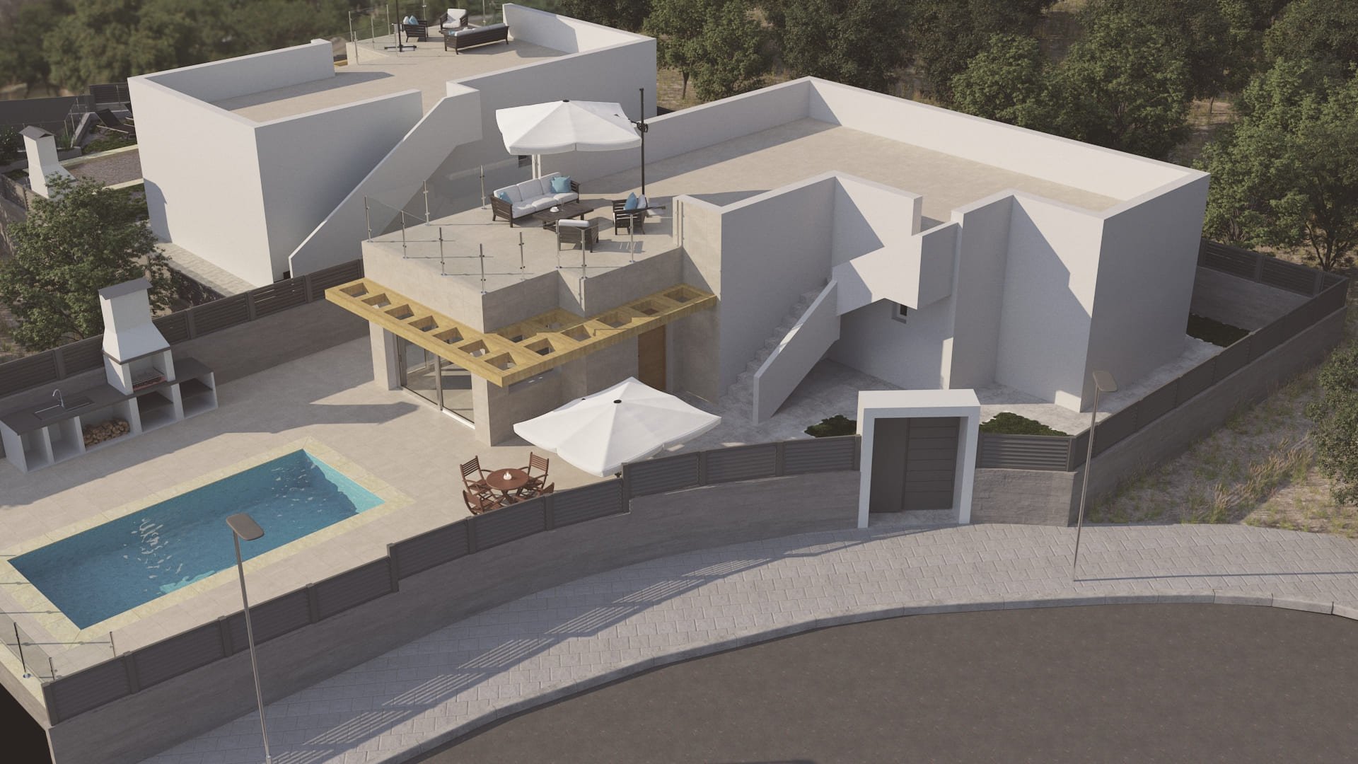Obra nueva - Chalets -
Polop