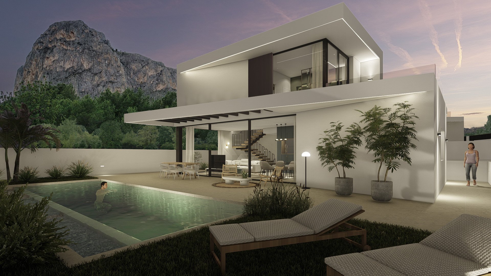 Obra nueva - Chalets -
Polop